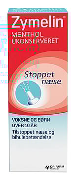 Zymelin Næsespray Menthol Ukonserveret 1 mg/ml 10 ml
