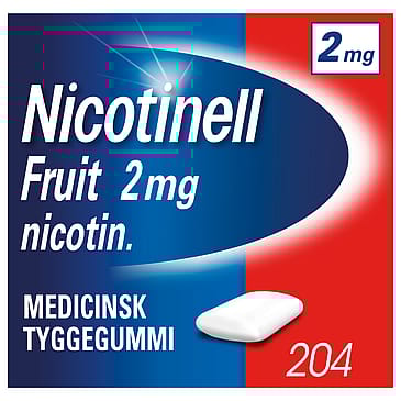 Nicotinell Fruit Tyggegummi 2 mg 204 stk