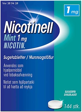 Nicotinell Mint Sugetablet 1 mg 144 stk
